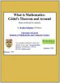 Small book cover: What is Mathematics: Gödel's Theorem and Around