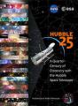 Small book cover: Hubble 25: A Quarter-Century of Discovery with the Hubble Space Telescope