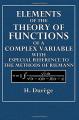 Book cover: Elements of the Theory of Functions of a Complex Variable