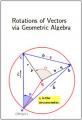 Small book cover: Rotations of Vectors Via Geometric Algebra