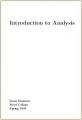 Small book cover: Introduction to Analysis