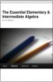 Book cover: The Essential Elementary and Intermediate Algebra