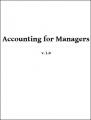 Small book cover: Accounting for Managers