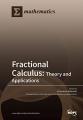 Book cover: Fractional Calculus: Theory and Applications