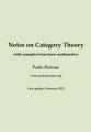 Small book cover: Notes on Category Theory with examples from basic mathematics