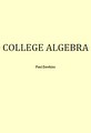 Book cover: College Algebra