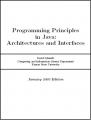 Small book cover: Programming Principles in Java: Architectures and Interfaces