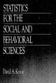 Book cover: Statistics for the Social and Behavioral Sciences