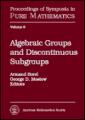 Small book cover: Algebraic Groups and Discontinuous Subgroups