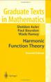 Book cover: Harmonic Function Theory
