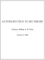 Book cover: An Introduction to Set Theory