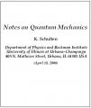 Small book cover: Notes on Quantum Mechanics