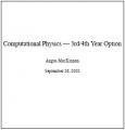 Book cover: Computational Physics