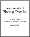 Book cover: Fundamentals of Plasma Physics
