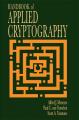 Book cover: Handbook of Applied Cryptography