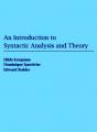 Small book cover: An Introduction to Syntactic Analysis and Theory