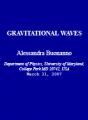 Book cover: Gravitational Waves