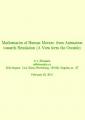 Small book cover: Mathematics of Human Motion: from Animation towards Simulation