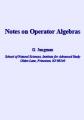 Book cover: Notes on Operator Algebras