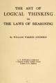 Book cover: The Art of Logical Thinking