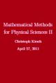 Small book cover: Mathematical Methods for Physical Sciences II