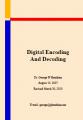 Small book cover: Digital Encoding and Decoding