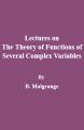 Book cover: Lectures on The Theory of Functions of Several Complex Variables