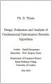 Small book cover: Design, Evaluation and Analysis of Combinatorial Optimization Heuristic Algorithms