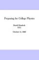 Book cover: Preparing for College Physics