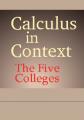 Book cover: Calculus in Context