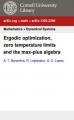 Small book cover: Ergodic Optimization, Zero Temperature Limits and the Max-plus Algebra