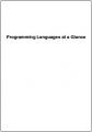 Small book cover: Programming Languages at a Glance