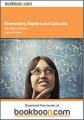 Small book cover: Elementary Algebra and Calculus
