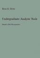 Small book cover: Undergraduate Analysis Tools