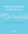 Book cover: Planning and Managing Scientific Research
