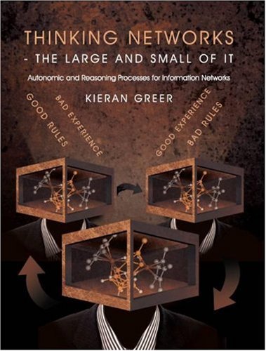 Large book cover: Thinking Networks: The Large and Small of it