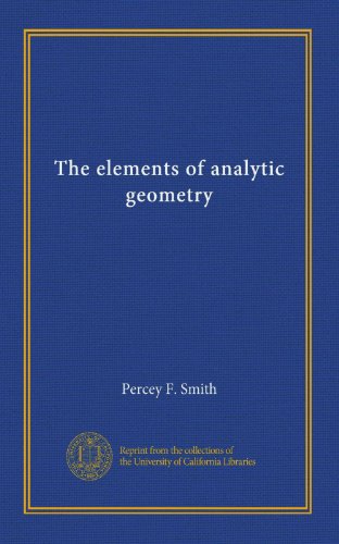Large book cover: The Elements of Analytic Geometry