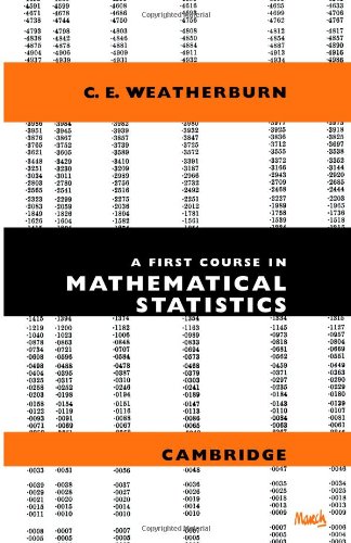 Large book cover: A First Course In Mathematical Statistics