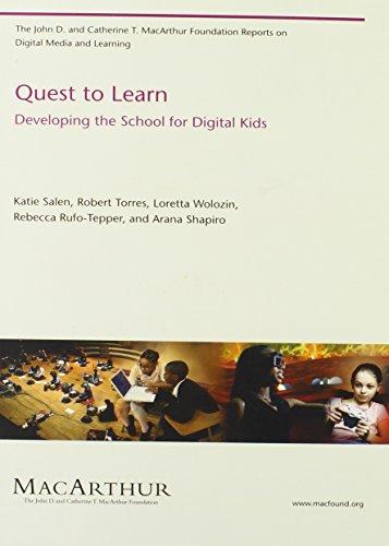 Large book cover: Quest to Learn: Developing the School for Digital Kids