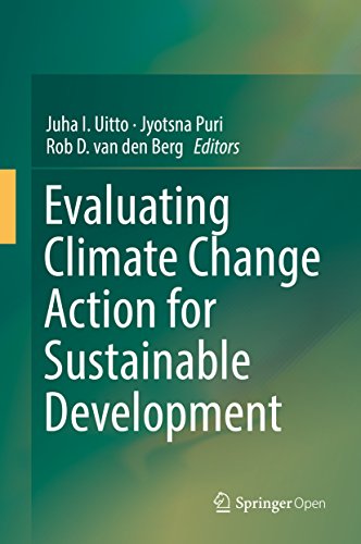 Large book cover: Evaluating Climate Change Action for Sustainable Development