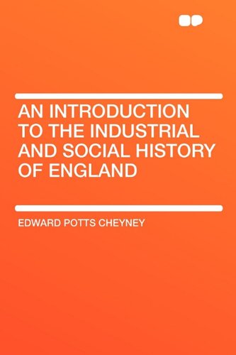 Large book cover: An Introduction to the Industrial and Social History of England