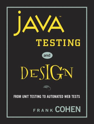 Large book cover: Java Testing and Design