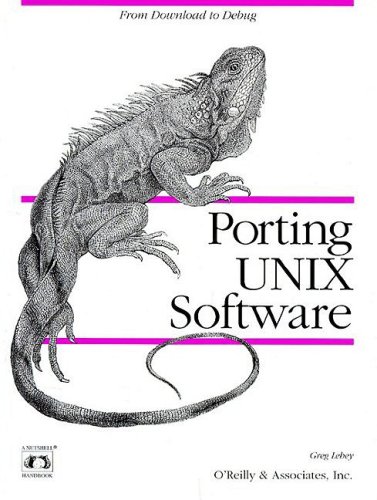 Large book cover: Porting UNIX Software
