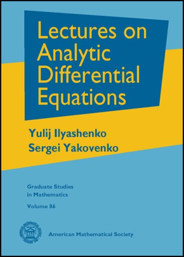 Large book cover: Lectures on Analytic Differential Equations