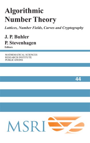 Large book cover: Algorithmic Number Theory