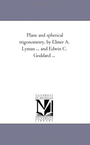 Large book cover: Plane and Spherical Trigonometry