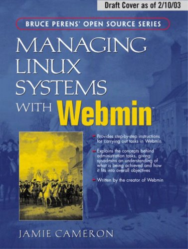 Large book cover: Managing Linux Systems with Webmin