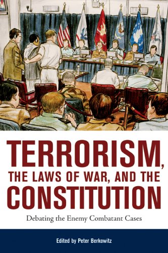 Large book cover: Terrorism, the Laws of War, and the Constitution