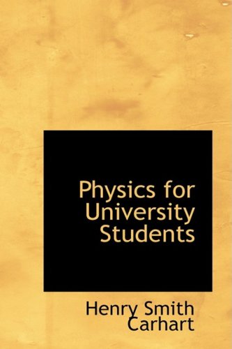 Large book cover: Physics for University Students