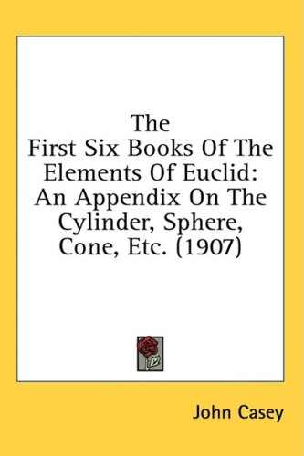 Large book cover: The First Six Books of the Elements of Euclid